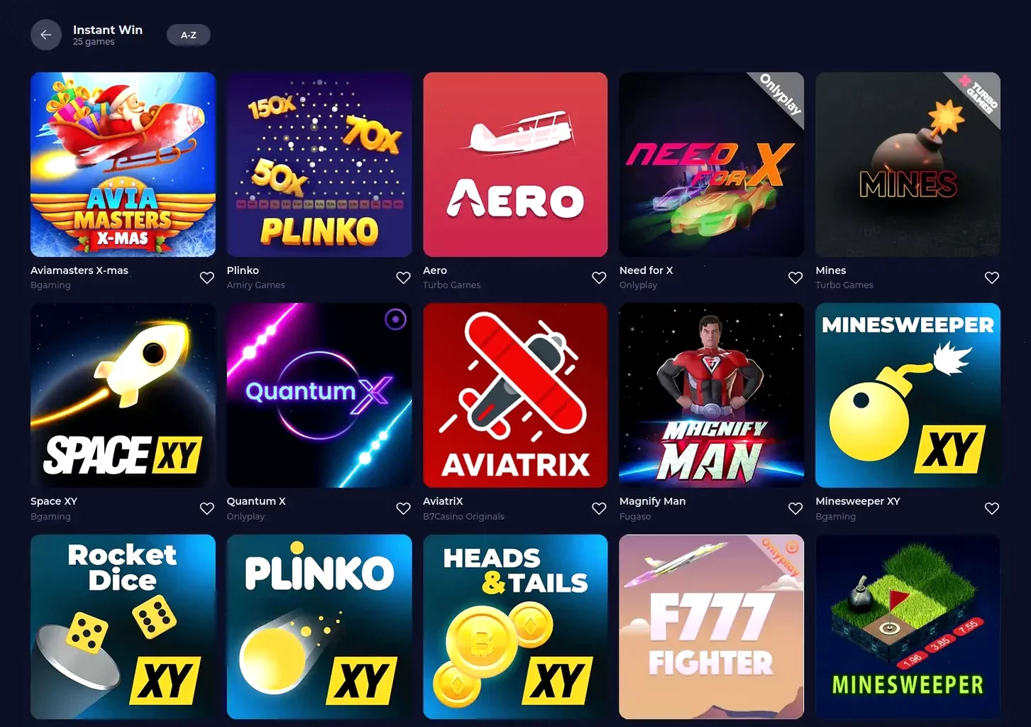 Каталог игр Тип Топ